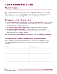 scam worksheet spanish